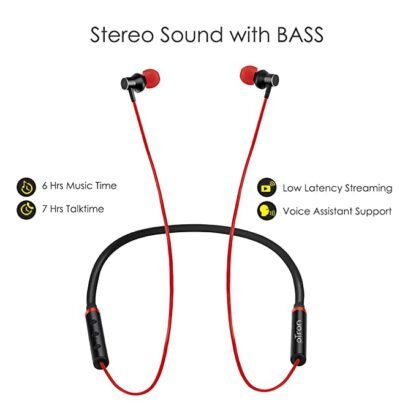 pTron Tangent Beats Magnetic in-Ear Wireless Bluetooth Headphones with Mic - Image 2